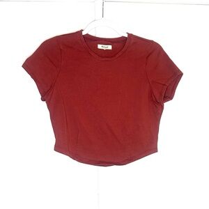 Madewell Heavyweight Jersey Crewneck Tee - Antique Rose